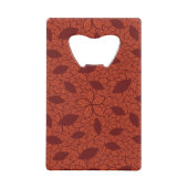 Motif rouge de feuille sur l'orange (Dos)