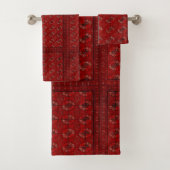 motif rouge de jacquard - regard oriental de (En situation)