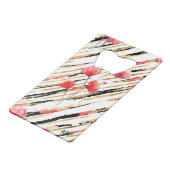 Motif rouge de pavot d'or noir blanc de *~* (Dos Angle)