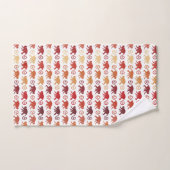 Motif rouge de singes (Serviette à main)