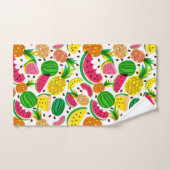 Motif rouge et jaune de fruit tropical (Serviette à main)