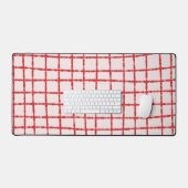 Motif rouge et rose Vibrant et élégant (Clavier et souris)