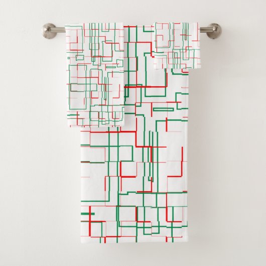 Motif rouge et vert élégant (En situation)