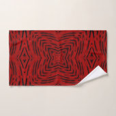 Motif rouge noir (Serviette à main)