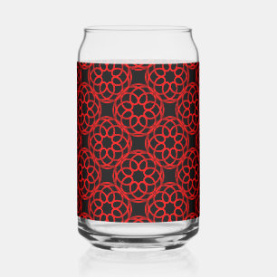 Motif rouge noir géométrique sans couture