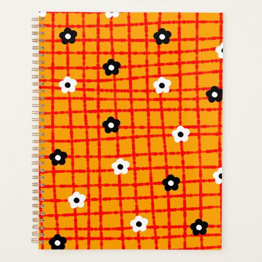 Motif rouge orange Flower (Devant)