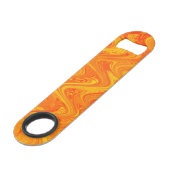 Motif rouge orange marbling (Devant angulaire)