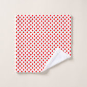 Motif rouge pomme (Gant de toilette)