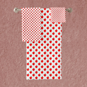 Motif rouge pomme