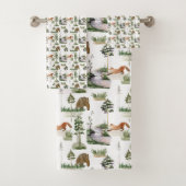 Motif rustique de pins d'hiver (En situation)