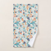 Motif sans couture à fleurs rétro (Serviette à main)