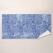 Motif sans couture Abstrait Denim Pockets  (Serviette de bain)