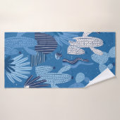 Motif sans couture avec cactus. Motif d'été, ca (Serviette de bain)