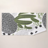 motif sans couture avec cactus sur arrière - plan (Serviette de bain)