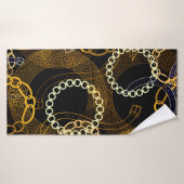 Motif sans couture avec ceintures chaînes de méand (Serviette de bain)