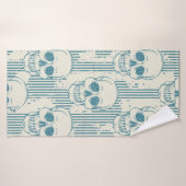 Motif sans couture avec crâne. Dessin libre (Serviette de bain)