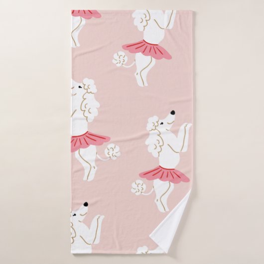 Motif sans couture avec de mignons chiens de canic (Serviette de bain)