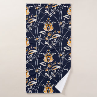 Motif sans couture avec des fleurs dans le style f
