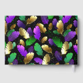 Motif sans couture avec des plumes de Mardi Gras (Verso)