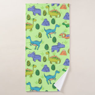 Motif sans couture avec différents dinosaures mign