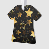 Motif sans couture avec étoiles d'or (devant)