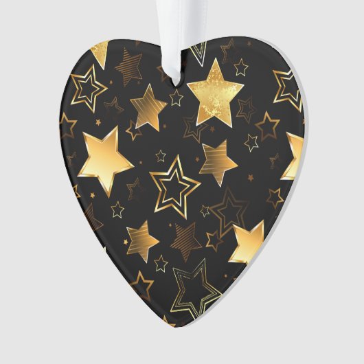 Motif sans couture avec étoiles d'or (devant)