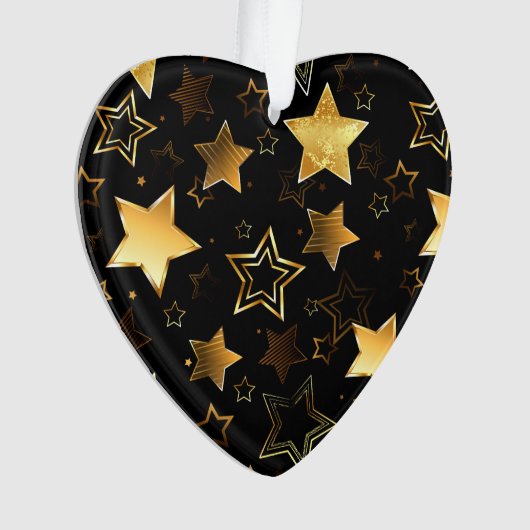 Motif sans couture avec étoiles d'or (devant)