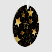 Motif sans couture avec étoiles d'or (devant)