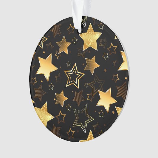 Motif sans couture avec étoiles d'or (devant)