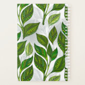 Motif sans couture avec Feuilles de thé vert (Dos)