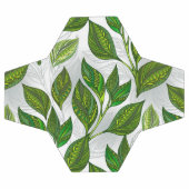 Motif sans couture avec Feuilles de thé vert (Plat)