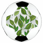 Motif sans couture avec Feuilles de thé vert (Devant)