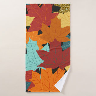 Motif sans couture avec feuilles d'érable d'automn