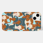 Motif sans couture avec filles noires et blanches (Verso Horizontal)