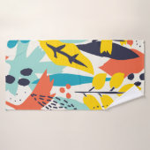 Motif sans couture avec fleurs peintes à la main e (Serviette de bain)