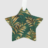 Motif sans couture avec fougères dorées (dos)