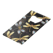 Motif sans couture avec libellules d'or (Dos Angle)