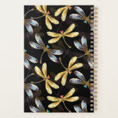 Motif sans couture avec libellules d'or (Dos)