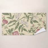 Motif sans couture. Beau tissu fleurissant réalité (Serviette de bain)