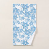 Motif sans couture blanc et bleu (Serviette à main)