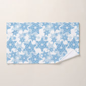 Motif sans couture blanc et bleu (Serviette à main)