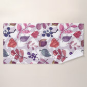 Motif sans couture d'automne végétable, dessin ave (Serviette de bain)