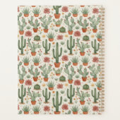 Motif sans couture de cactus de désert succulent (Dos)