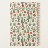 Motif sans couture de cactus de désert succulent (Dos)