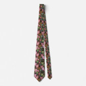 Motif sans couture de chats cool - Cravate - Rose (Devant)