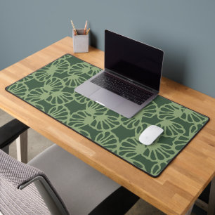 Motif sans couture de corail floral abstrait vert
