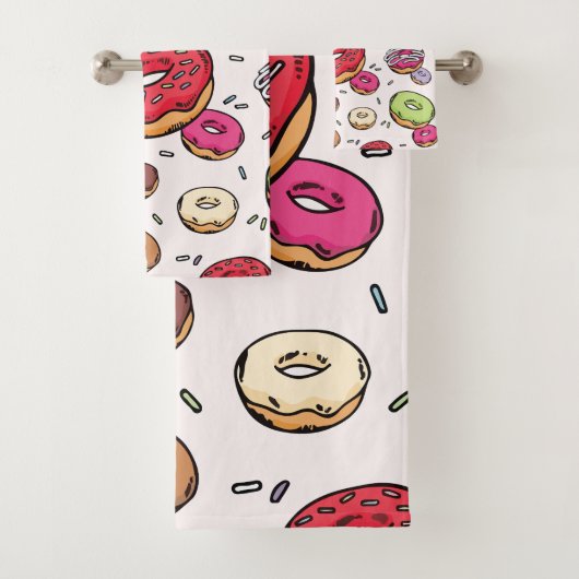 Motif sans couture de donuts (En situation)