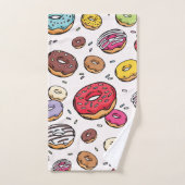 Motif sans couture de donuts (Serviette à main)