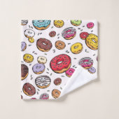 Motif sans couture de donuts (Gant de toilette)