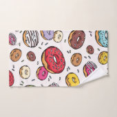 Motif sans couture de donuts (Serviette à main)